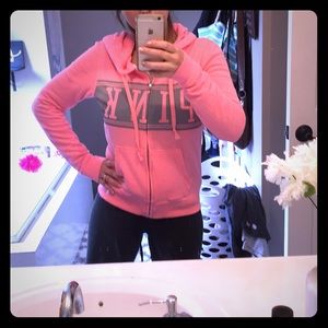 Pink hoodie